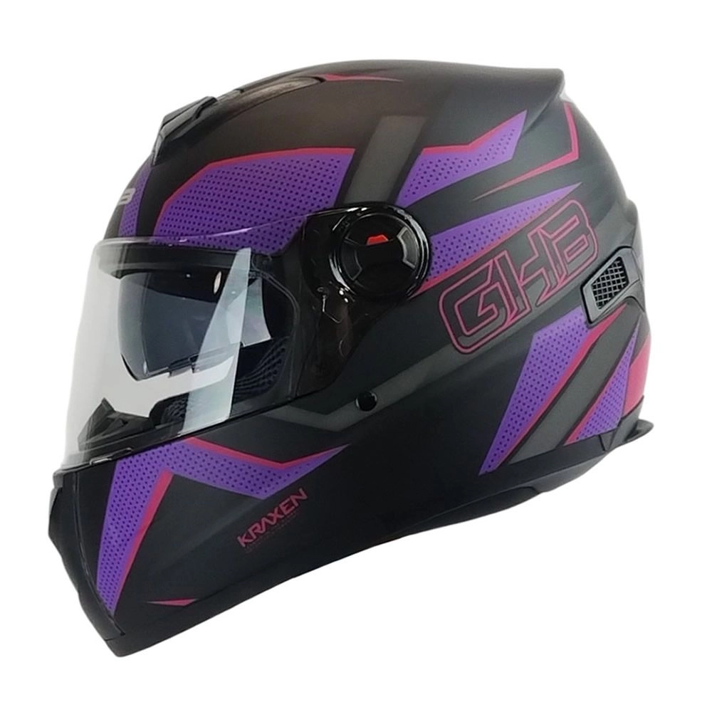 CASCO GHB M-61 KRAXEN NEGRO MORADO MATE