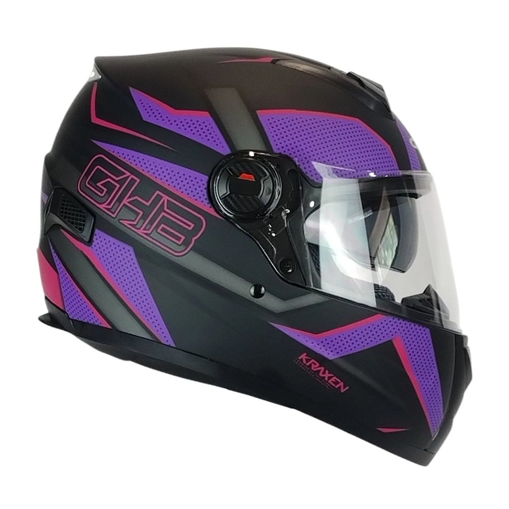CASCO GHB M-61 KRAXEN NEGRO MORADO MATE