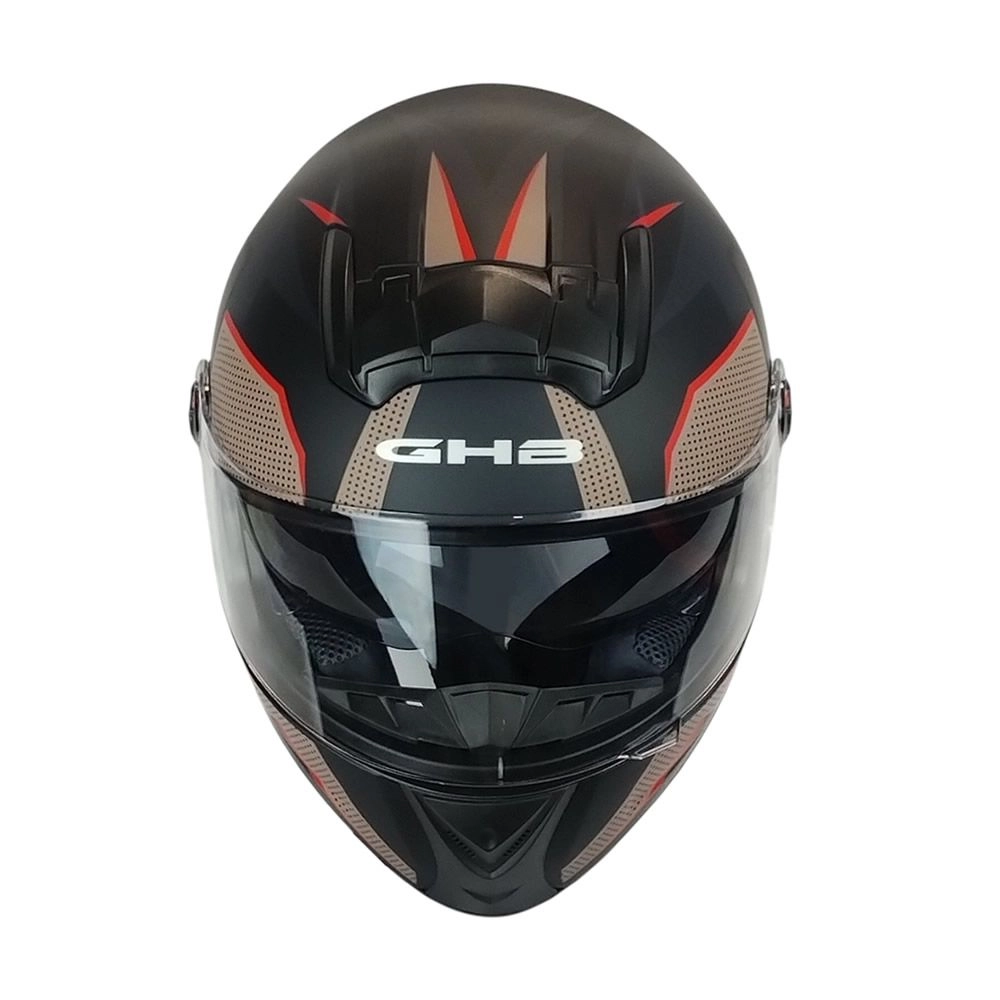 CASCO GHB M-61 KRAXEN NEGRO ROJO MATE