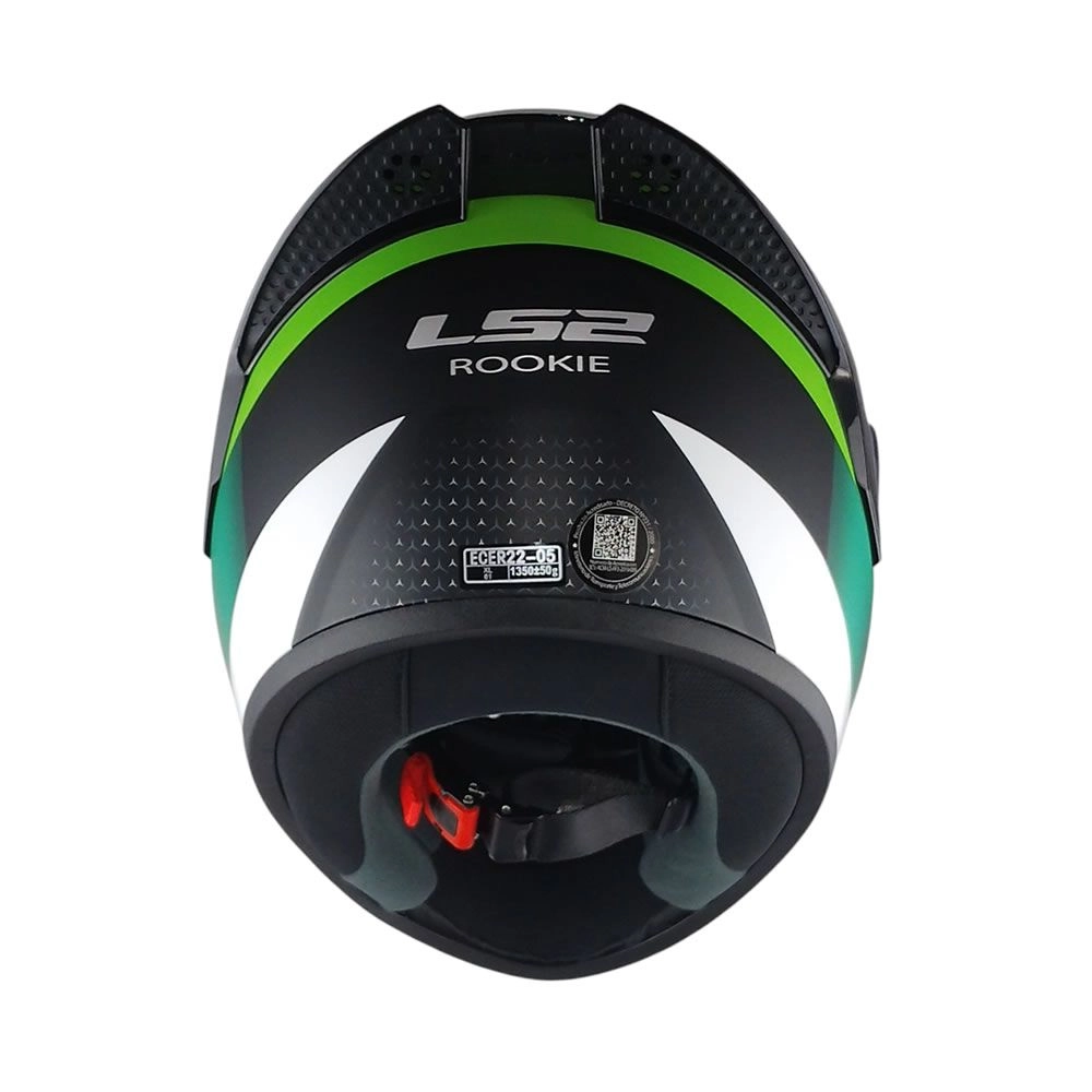 CASCO LS2 FF352 EVO MERCH NEGRO VERDE SPOILER NEGRO MATE