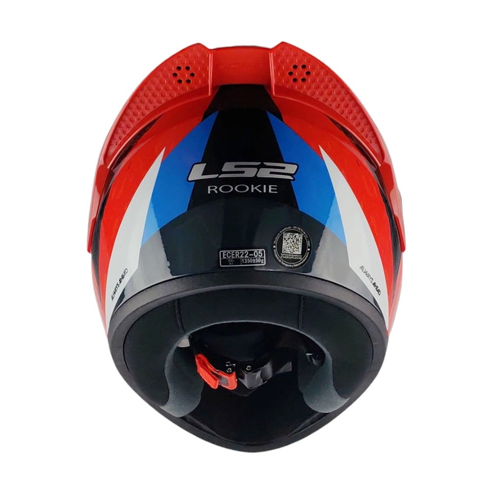 CASCO LS2 FF352 EVO WOLVES NEGRO ROJO SPOILER ROJO
