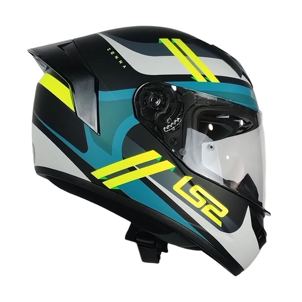 CASCO LS2 FF352 EVO ZENNA NEGRO AMARILLO MATE
