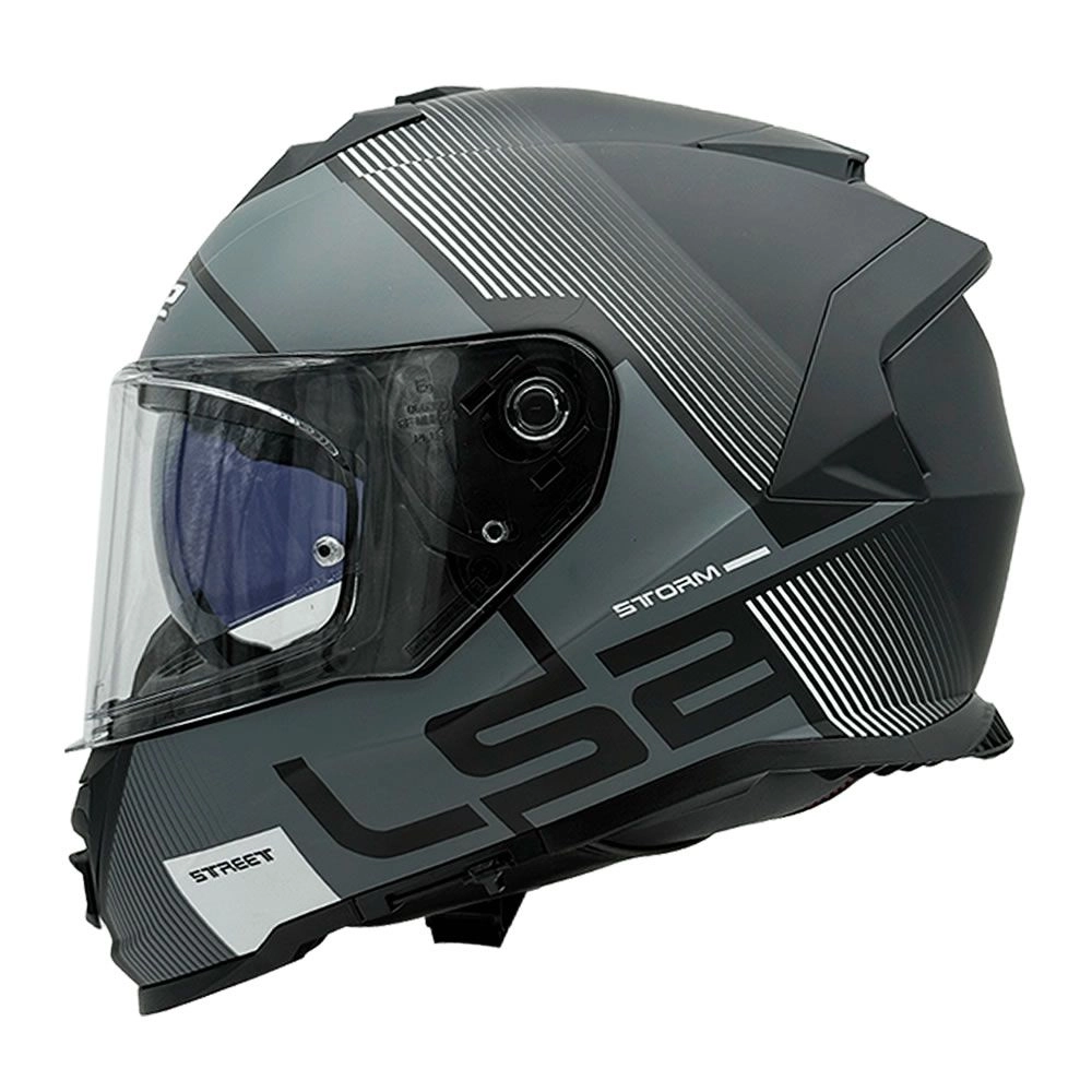 CASCO LS2 FF800 STORM II EPIC NEGRO BLANCO MATE