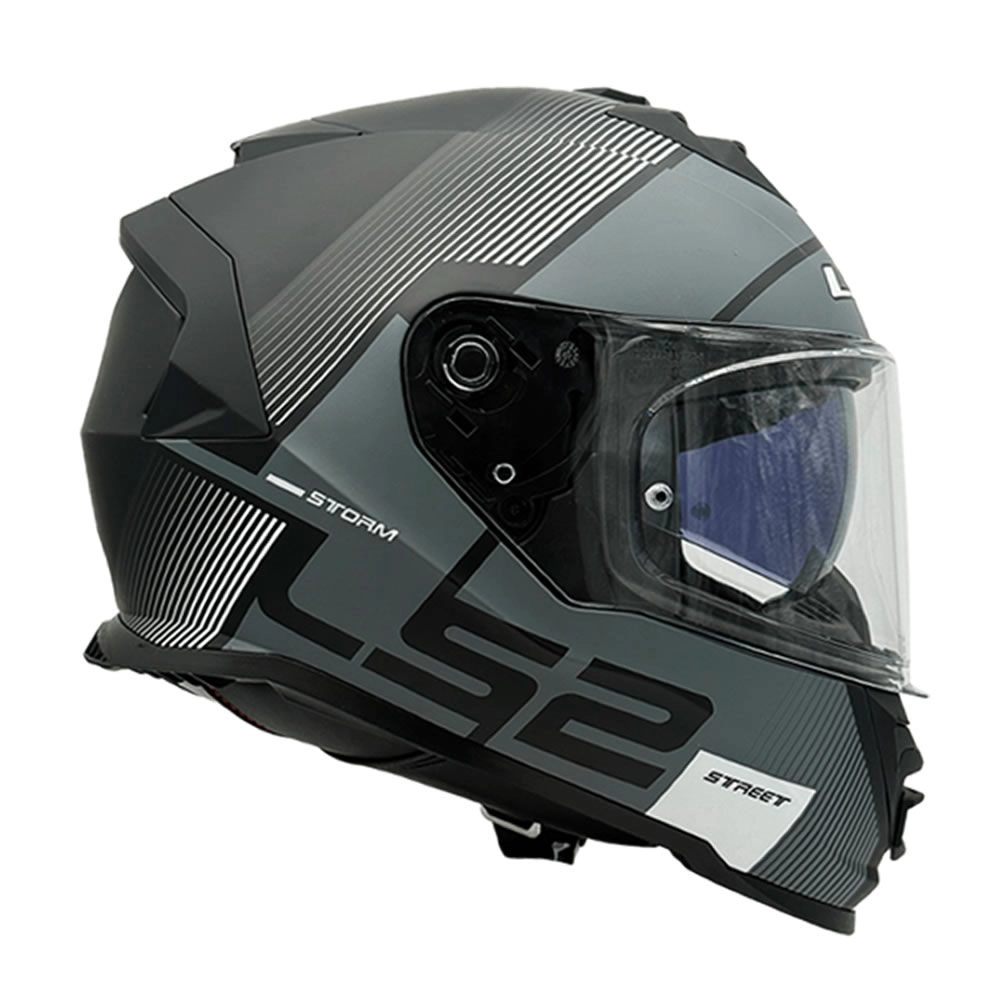 CASCO LS2 FF800 STORM II EPIC NEGRO BLANCO MATE