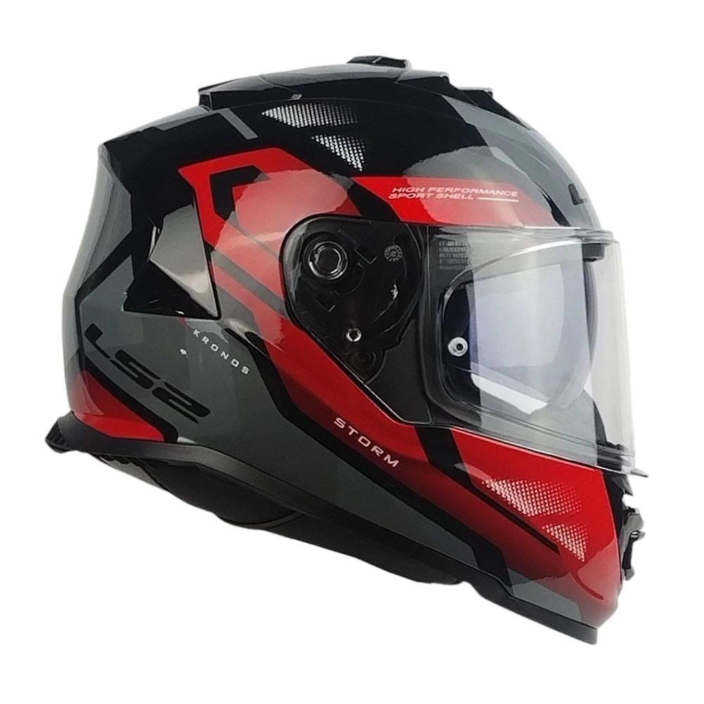 CASCO LS2 FF800 STORM II KRONOS ROJO GRIS
