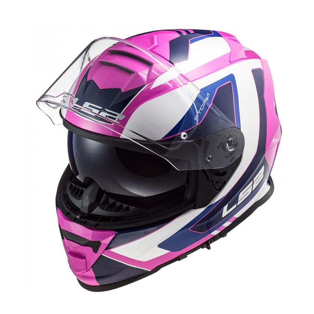 CASCO LS2 FF800 STORM II TECHY BLANCO ROSA