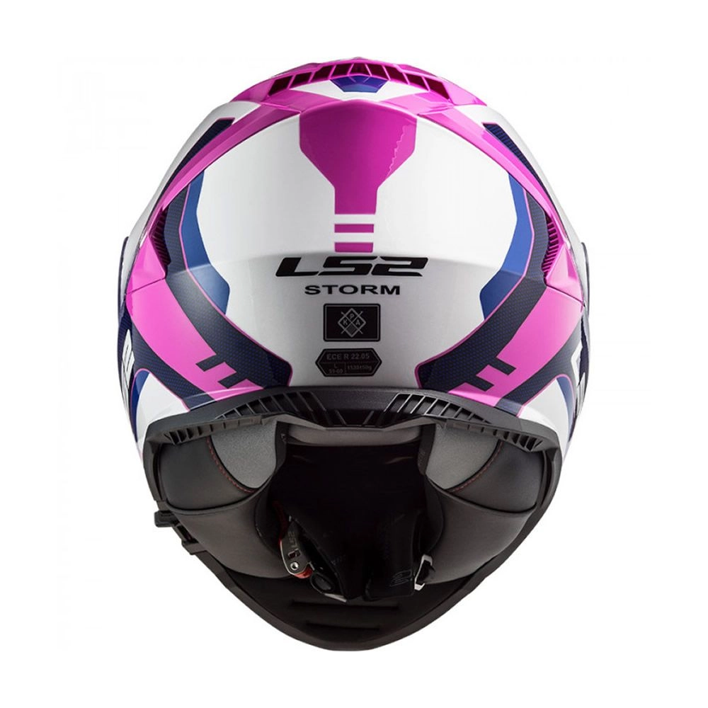 CASCO LS2 FF800 STORM II TECHY BLANCO ROSA