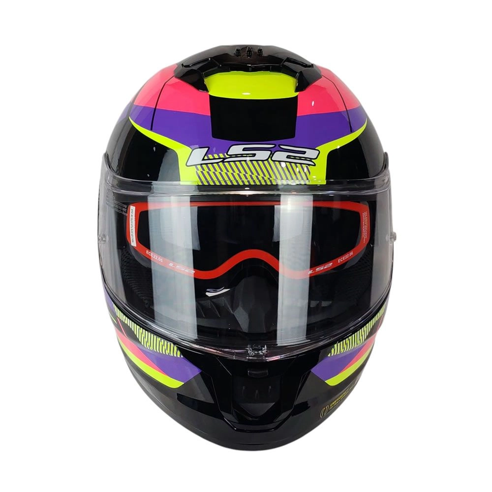 CASCO LS2 FF808 STREAM II ROAD NEGRO ROSA