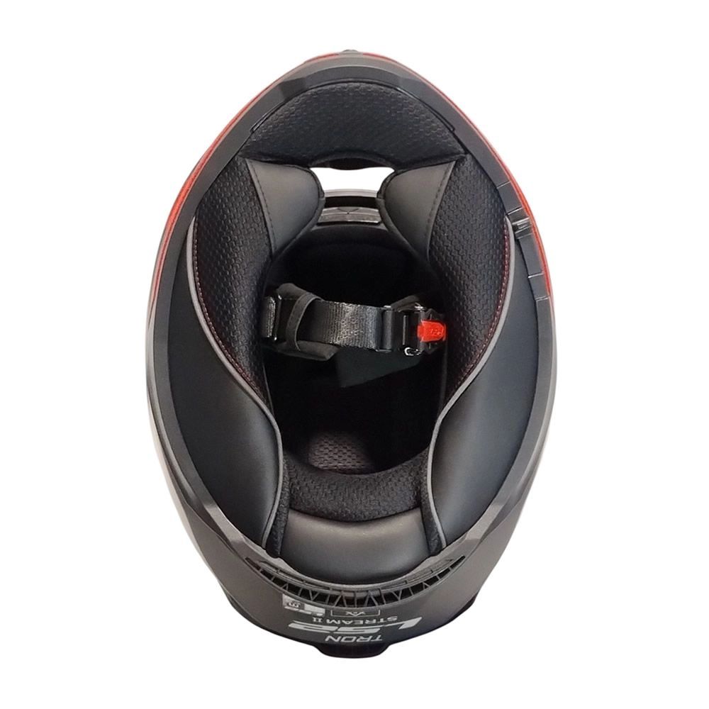 CASCO LS2 FF808 STREAM II TRON NEGRO ROJO MATTE