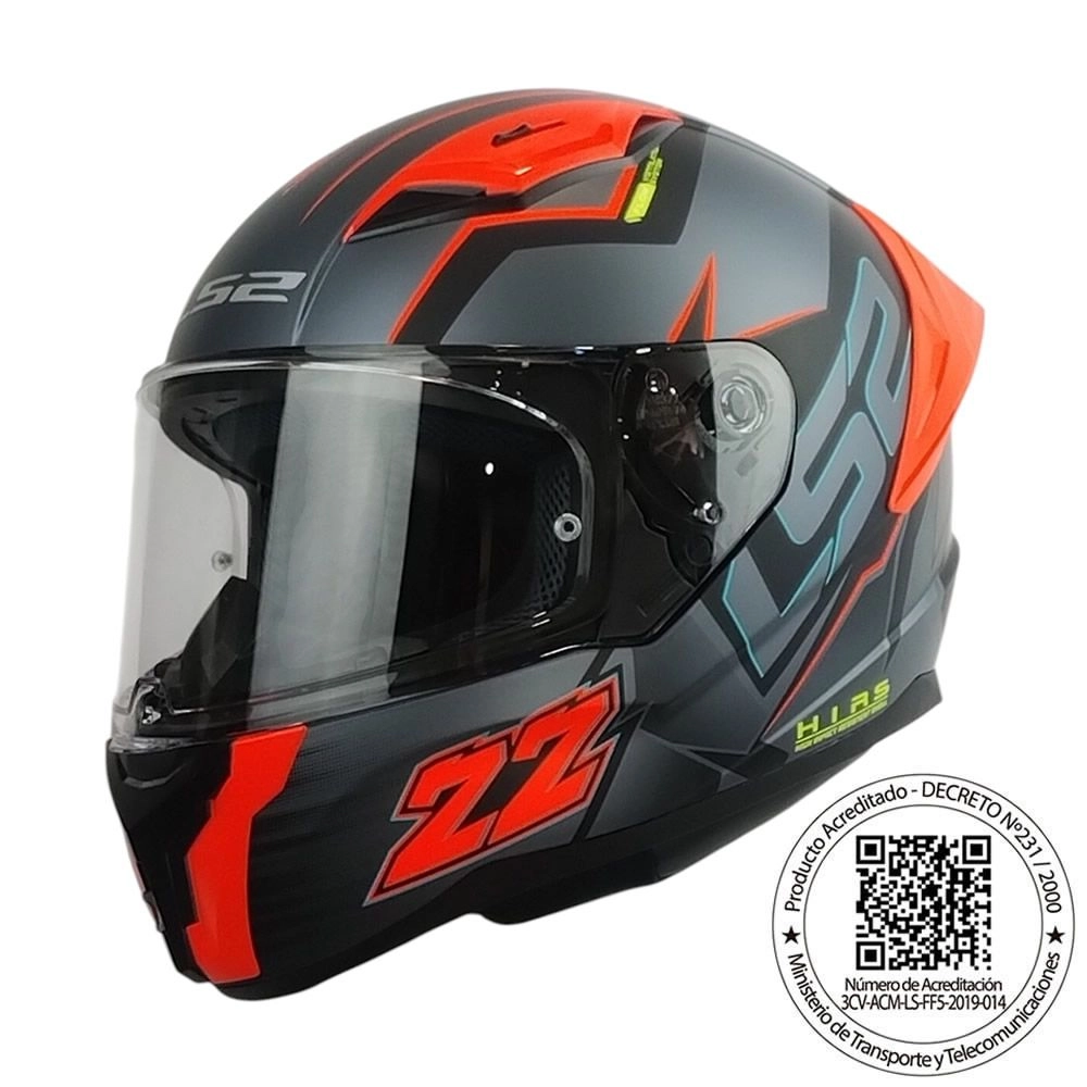 CASCO LS2 FF810 VIGO LIMITS NEGRO TITANIO MATE