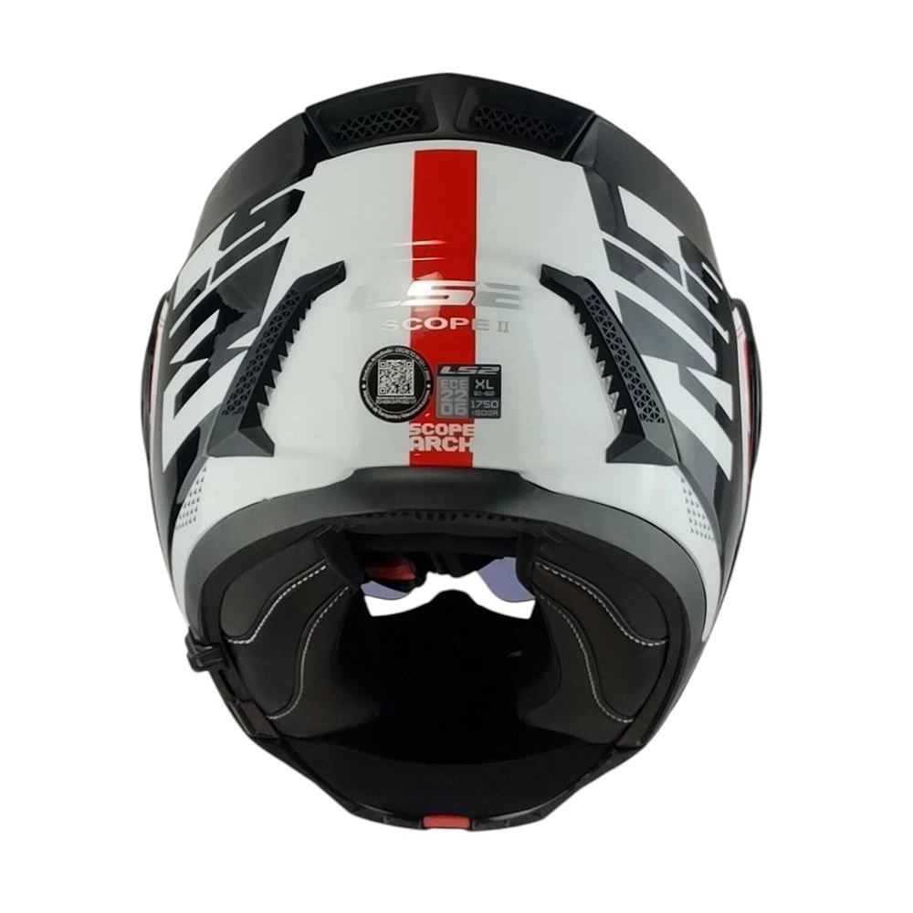 CASCO LS2 FF902 SCOPE II ARCH NEGRO BLANCO ROJO