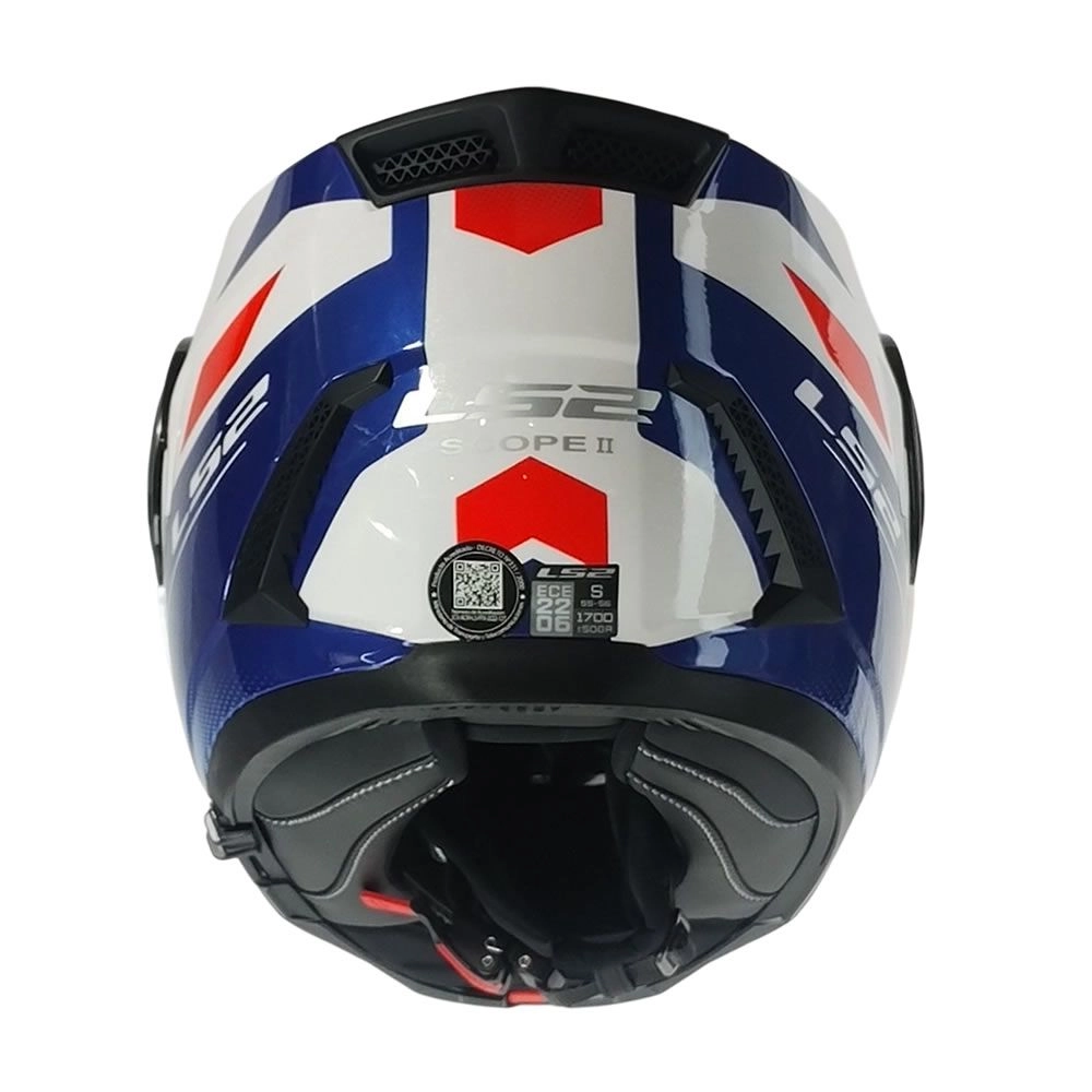 CASCO LS2 FF902 SCOPE II DURIA BLANCO AZUL ROJO