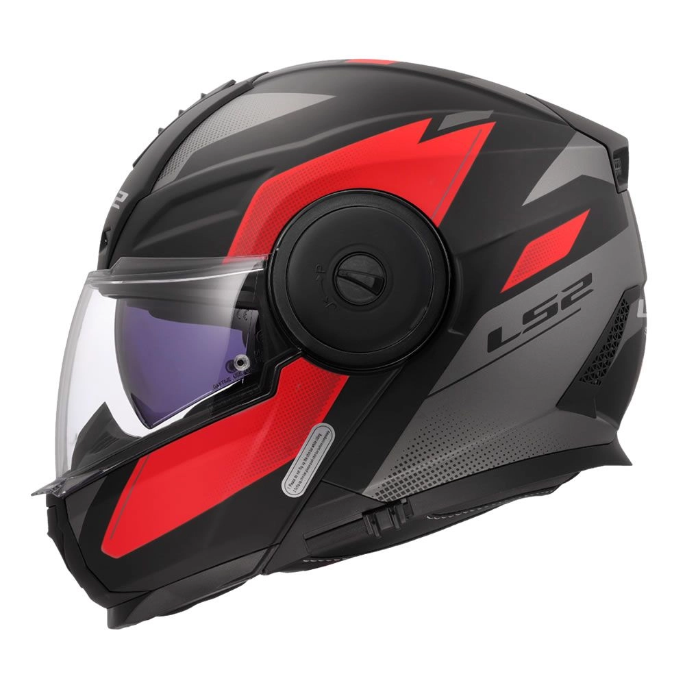 CASCO LS2 FF902 SCOPE II DURIA NEGRO ROJO MATE