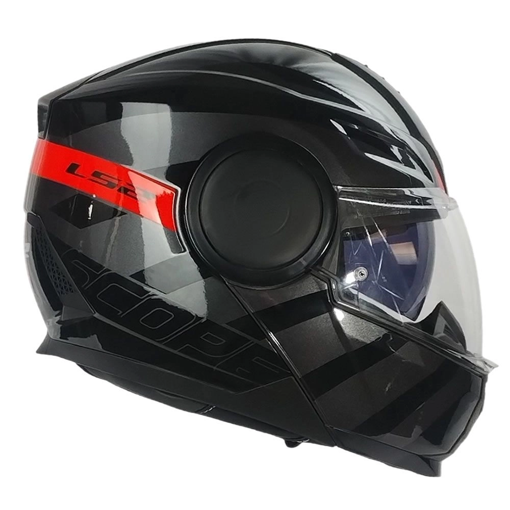 CASCO LS2 FF902 SCOPE II HAMR NEGRO TITANIO ROJO