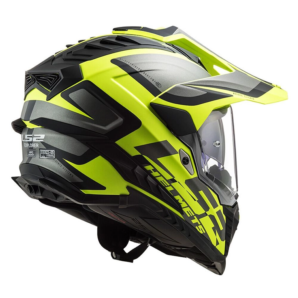 CASCO LS2 MX701 EXPLORER ALTER NEGRO AMARILLO MATE
