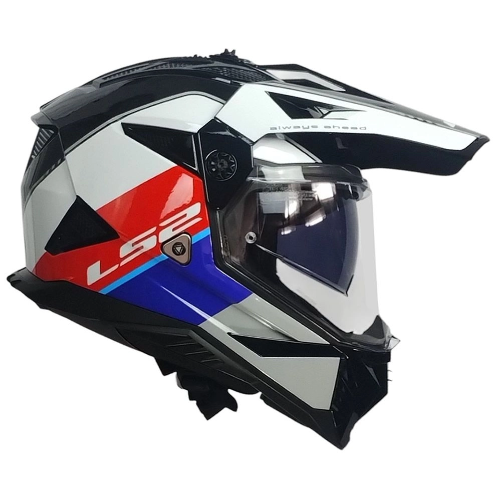 CASCO LS2 MX702 PIONEER II RALLY ROJO BLANCO AZUL