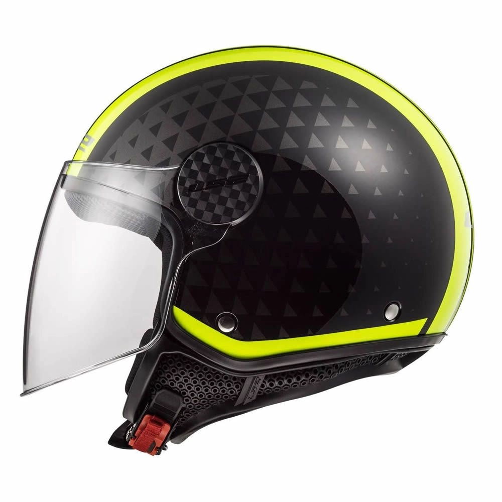 CASCO LS2 OF558 SPHERE LUX II CRUSH NEGRO AMARILLO