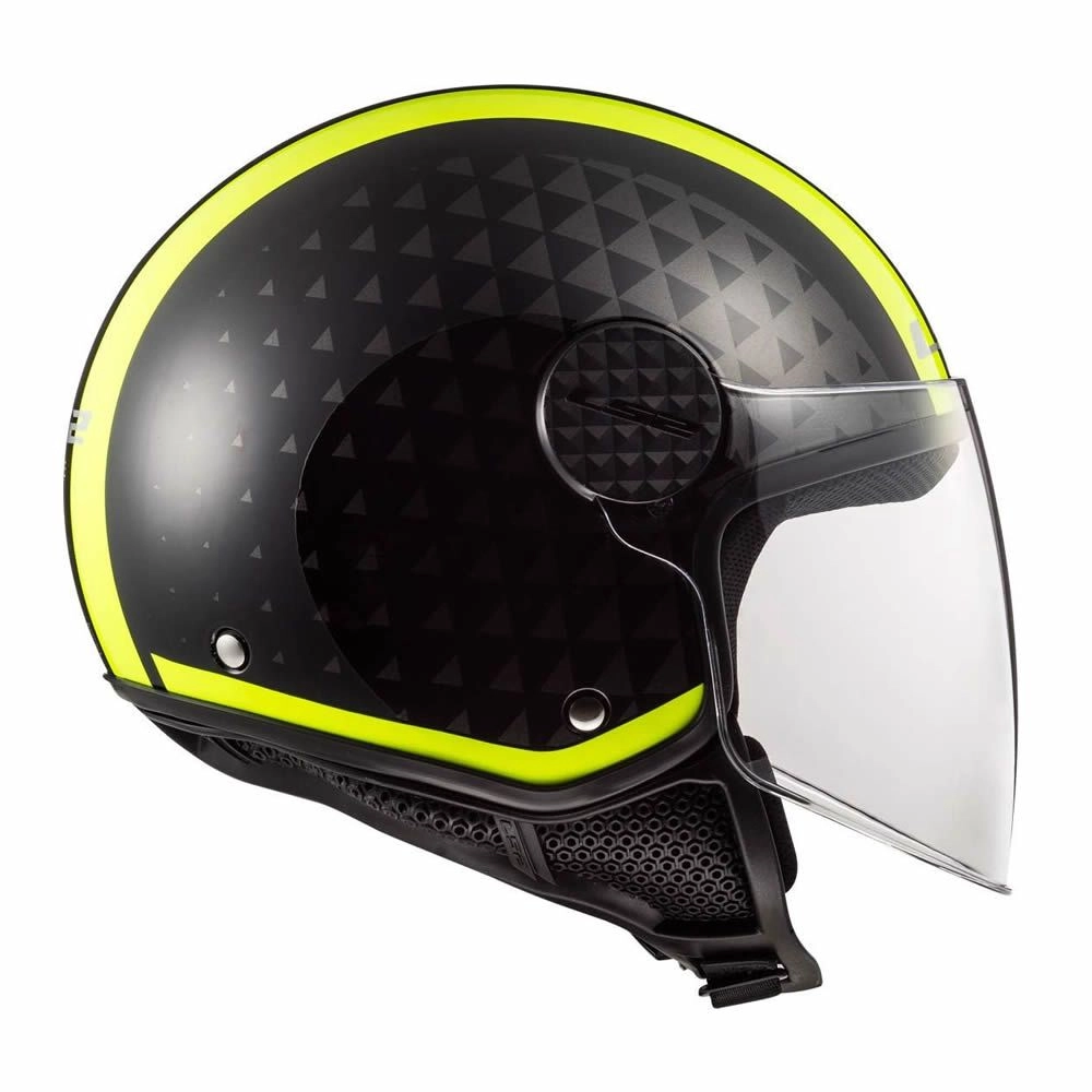 CASCO LS2 OF558 SPHERE LUX II CRUSH NEGRO AMARILLO