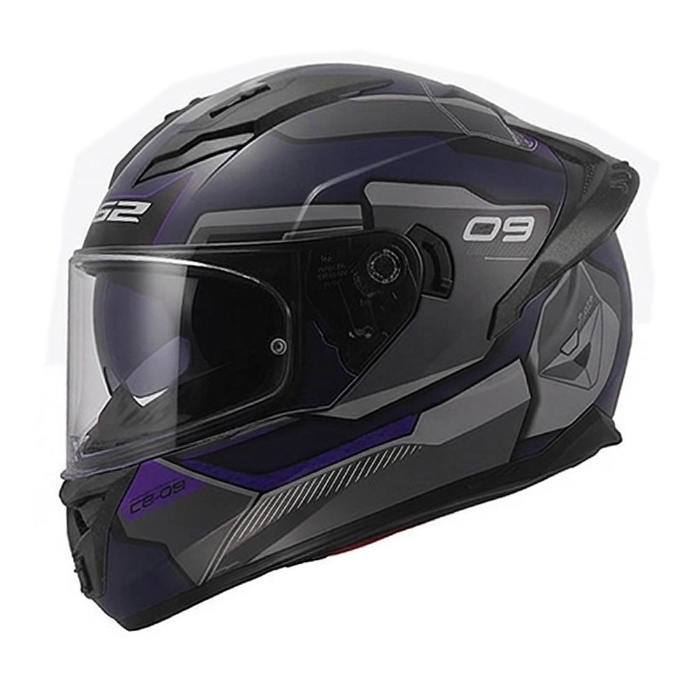 CASCO LS2 FF806 FUSION CE-09 AZUL GRIS MATE