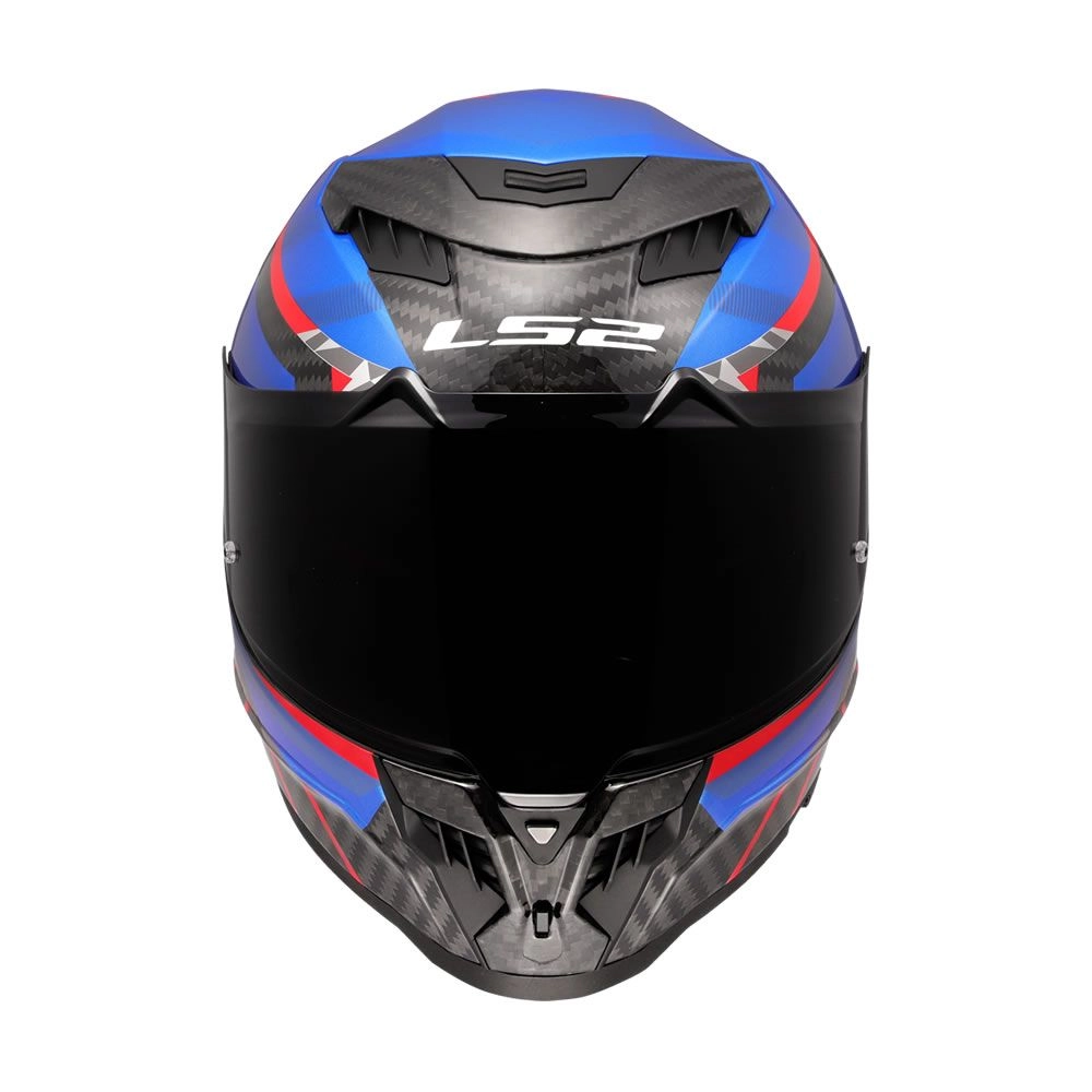 CASCO LS2 FF807 DRAGON C TRAX AZUL ROJO