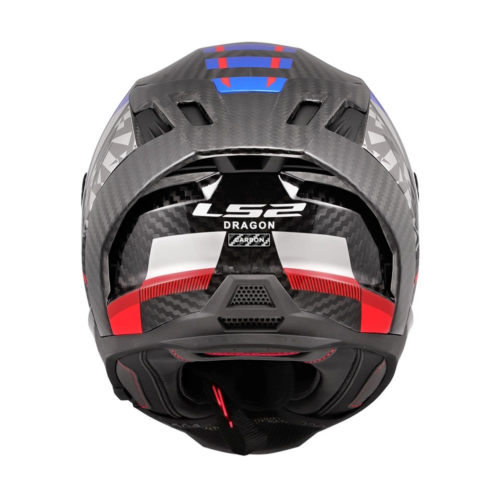 CASCO LS2 FF807 DRAGON C TRAX AZUL ROJO