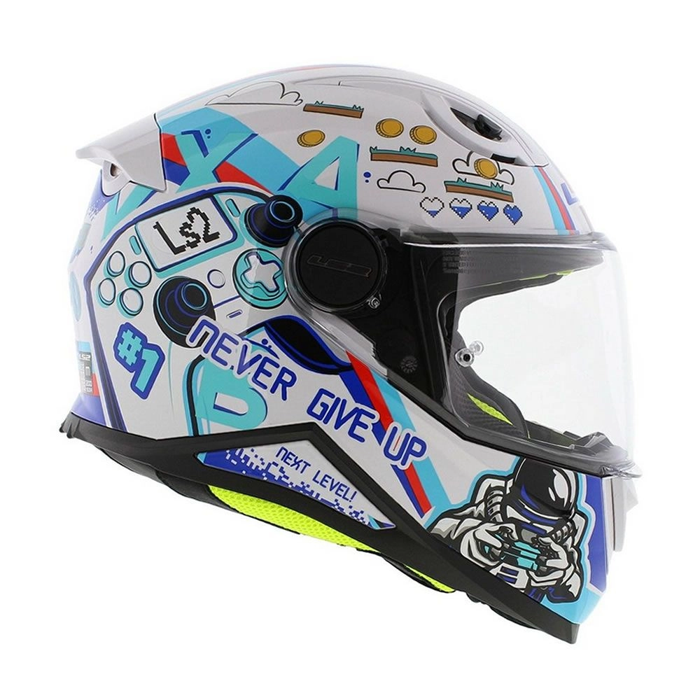 CASCO NIÑO LS2 FF812 KID NEXT LEVEL BLANCO