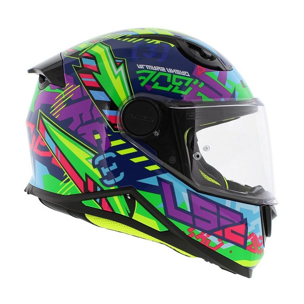 CASCO NIÑO LS2 FF812 KID SVENT AZUL VERDE