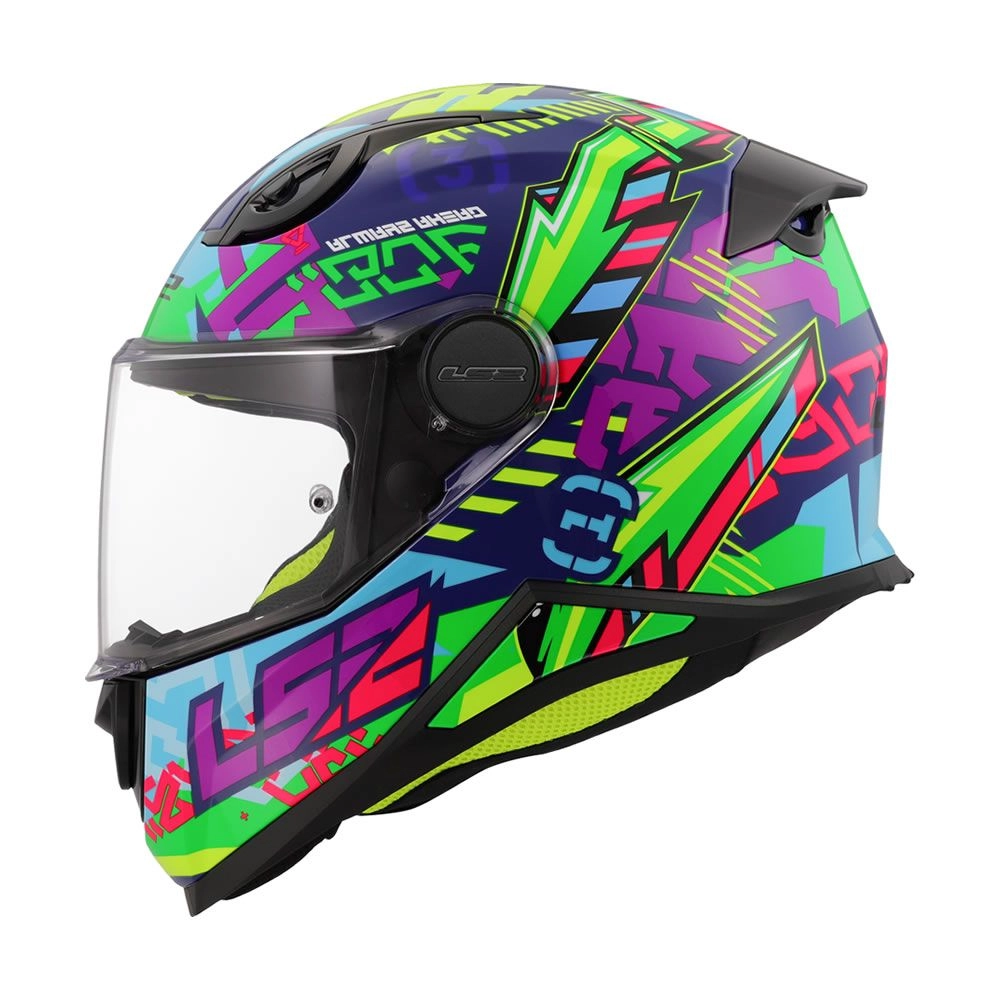 CASCO NIÑO LS2 FF812 KID SVENT AZUL VERDE