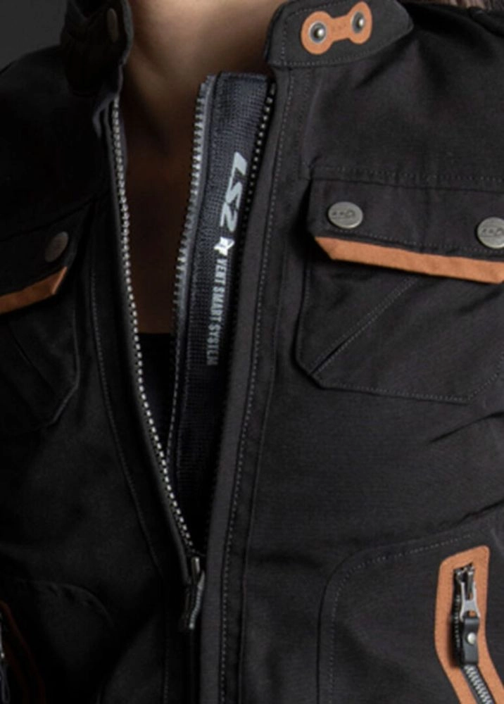 CHAQUETA LS2 BULLET URBANA NEGRA