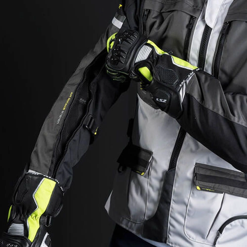 CHAQUETA LS2 NORWAY NEGRA GRIS AMARILLO