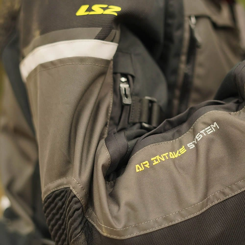 CHAQUETA LS2 NORWAY NEGRA GRIS AMARILLO