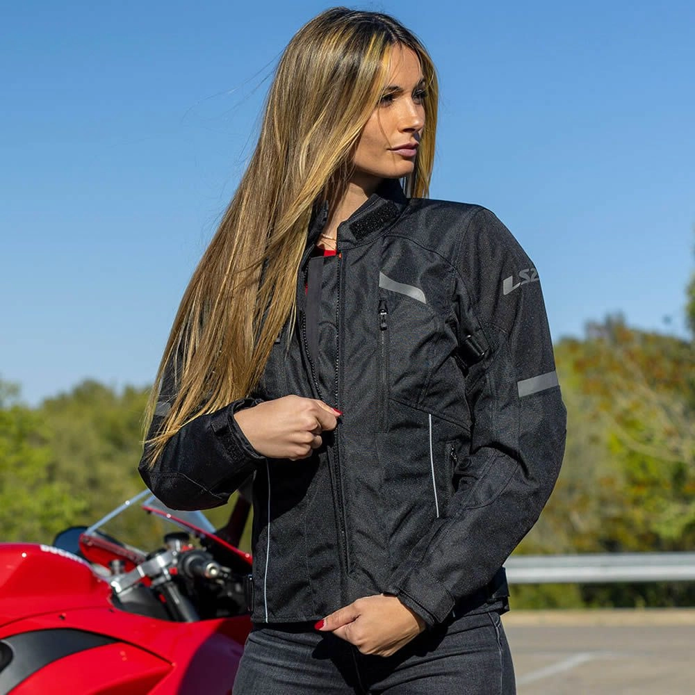 CHAQUETA LS2 SERRA EVO NEGRA MUJER