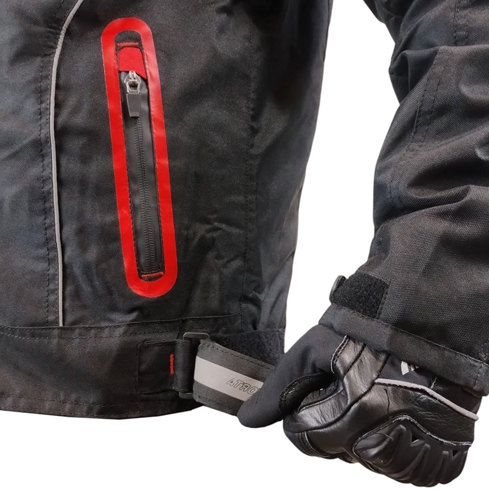 CHAQUETA ATROX ARAGON HOMBRE NEGRA ROJA