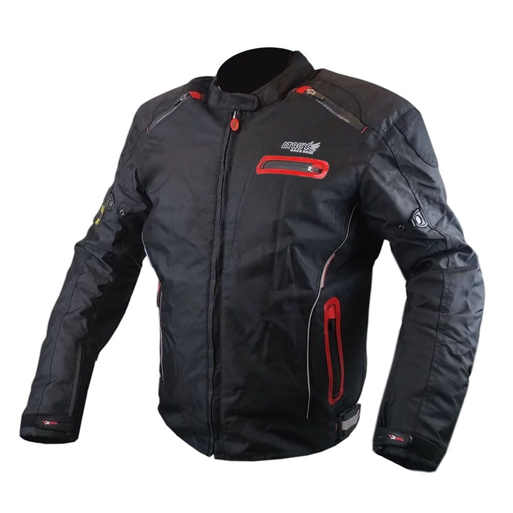 CHAQUETA ATROX ARAGON  HOMBRE NEGRA ROJA