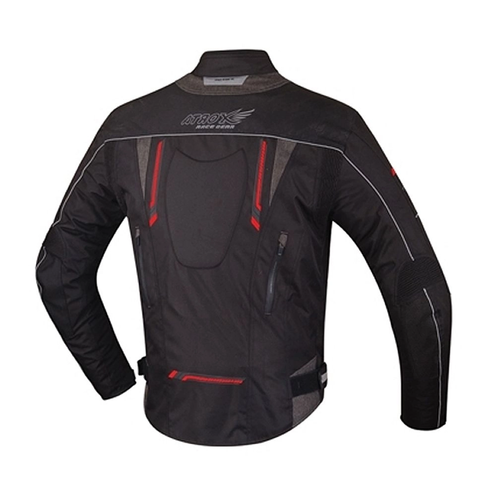 CHAQUETA ATROX CE 2101 HOMBRE NEGRA ROJA