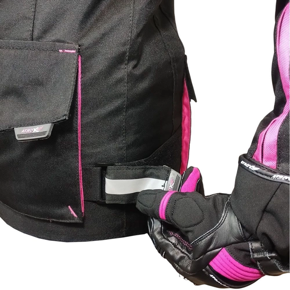 CHAQUETA ATROX CHRONO-2 MUJER NEGRA ROSA