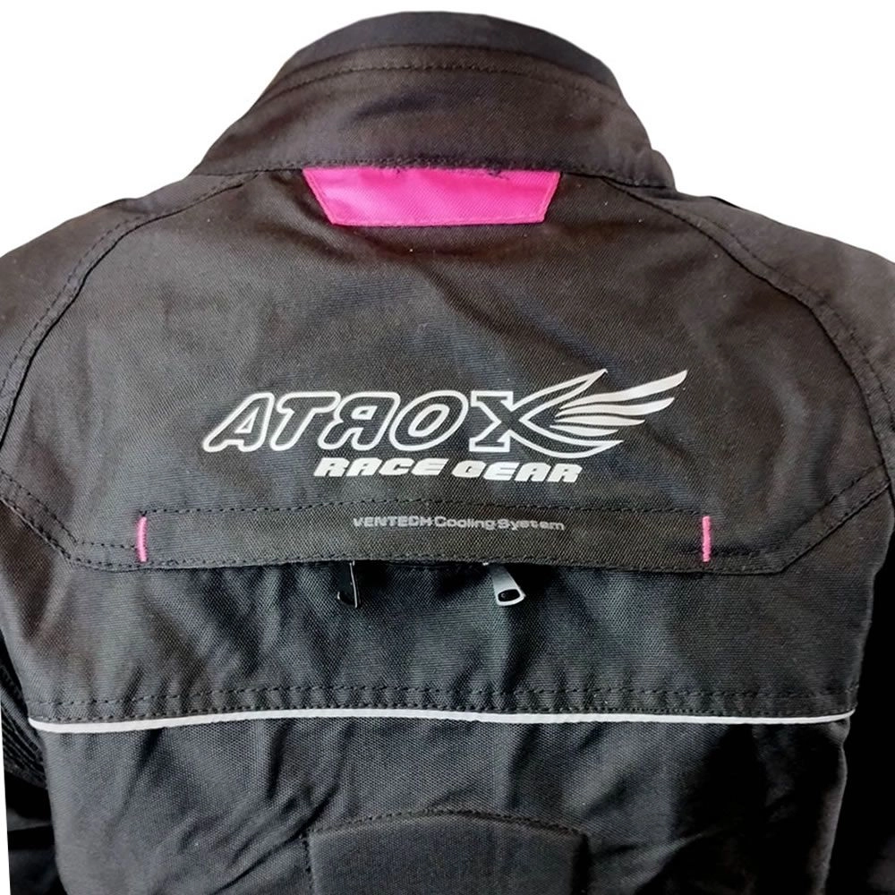 CHAQUETA ATROX CHRONO-2 MUJER NEGRA ROSA