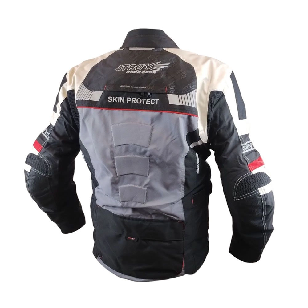 CHAQUETA ATROX TECH-2 NEGRA GRIS ROJA