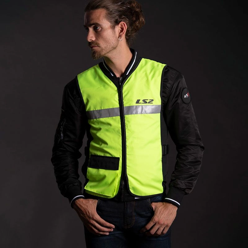 CHALECO REFLECTANTE LS2 VEST AMARILLO