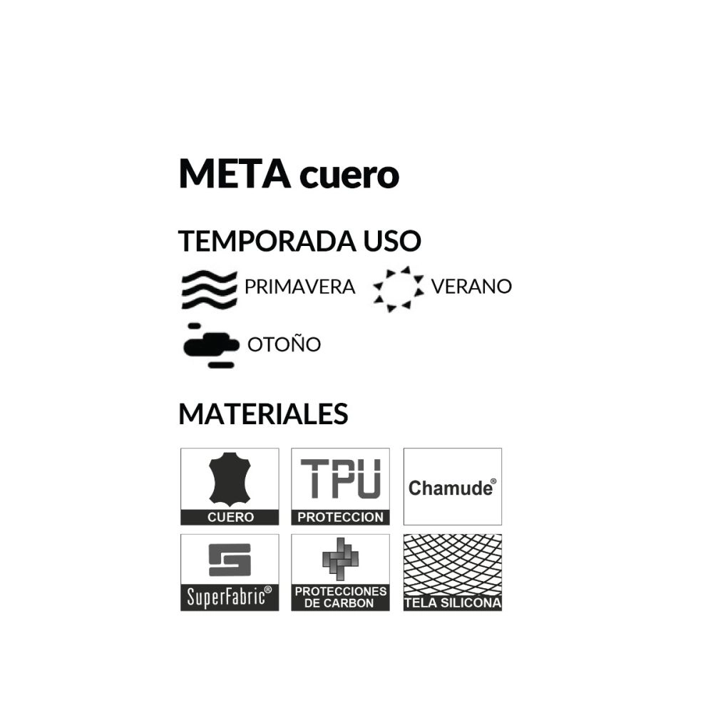 GUANTE SHELTER META CUERO NEGRO