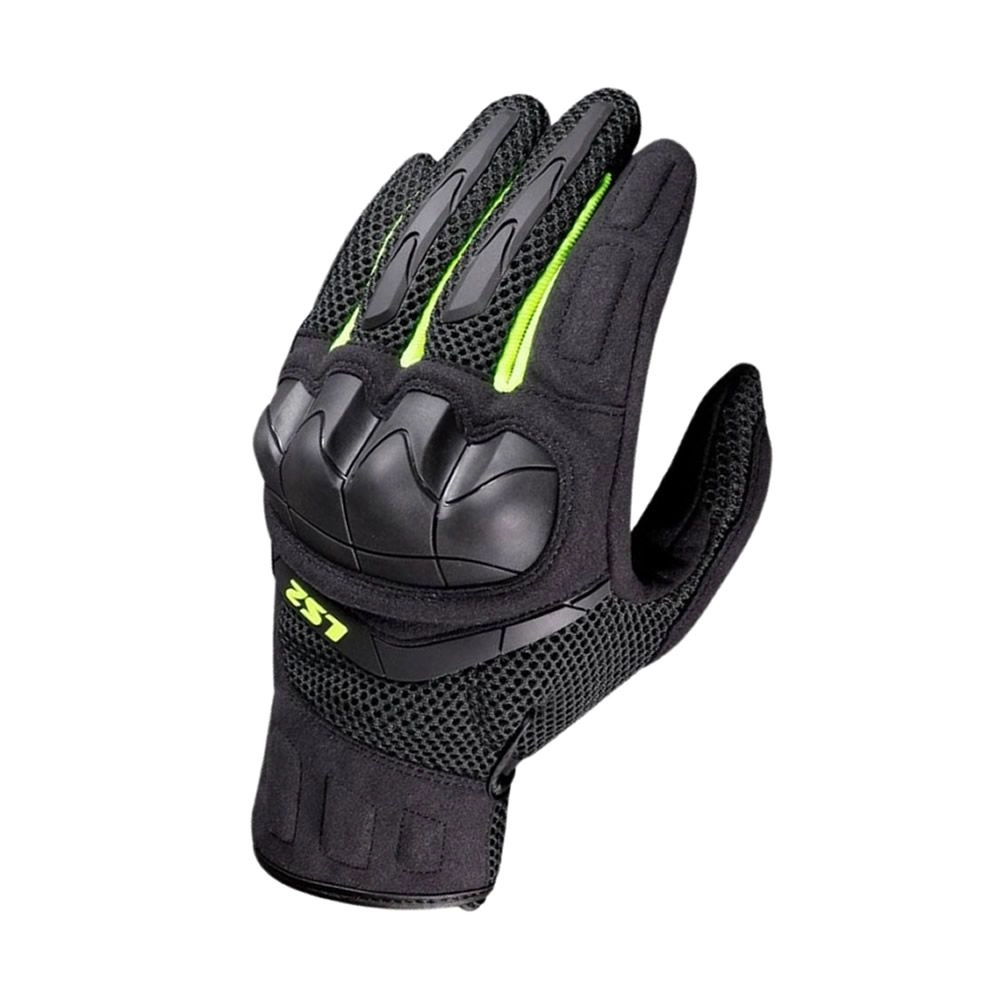 GUANTE LS2 KUBRA NEGRO AMARILLO HOMBRE
