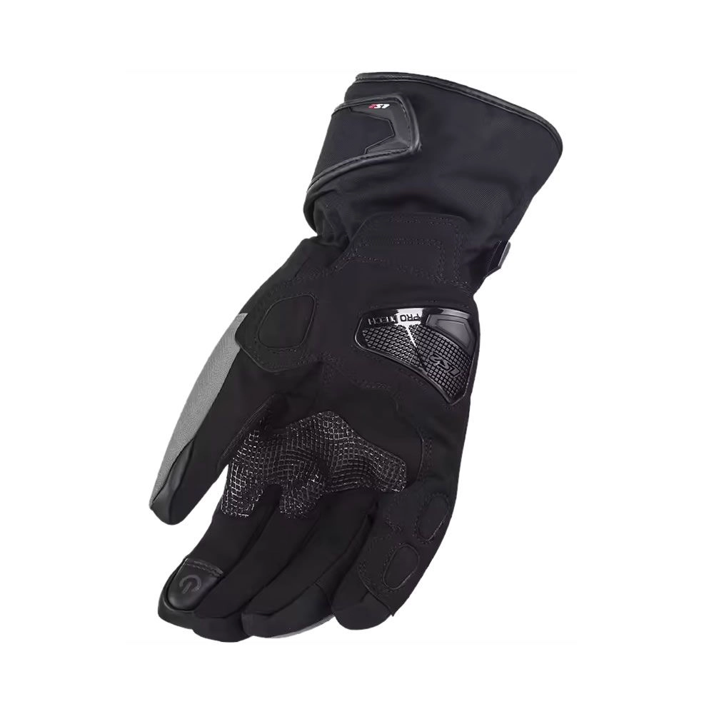 GUANTE LS2 SNOW NEGRO GRIS HOMBRE