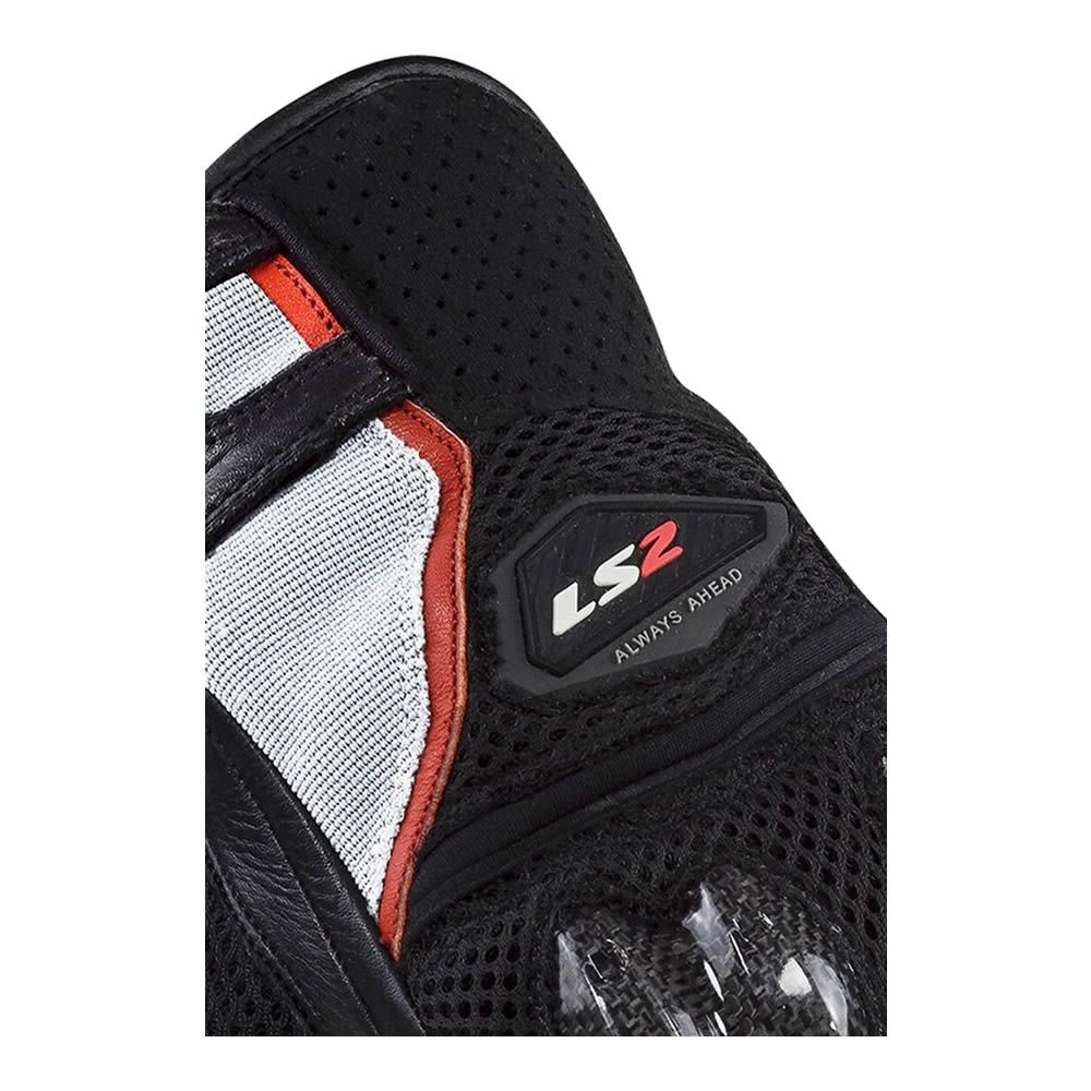 GUANTE LS2 SPARK II AIR NEGRO GRIS ROJO HOMBRE