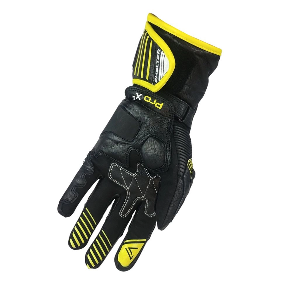 GUANTE SHELTER GRAVITY NEGRO GRIS AMARILLO