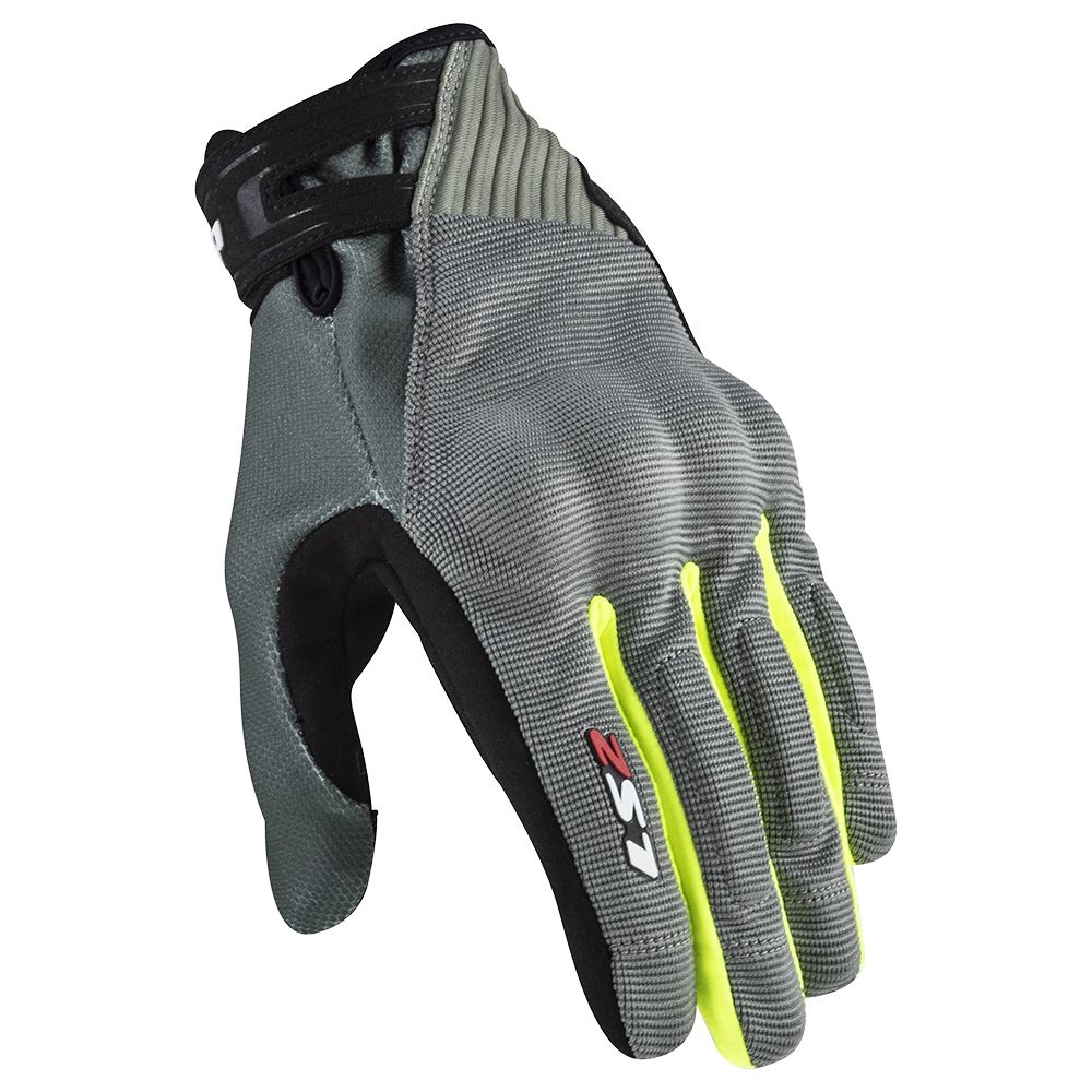 GUANTE LS2 DART II GRIS AMARILLO HOMBRE