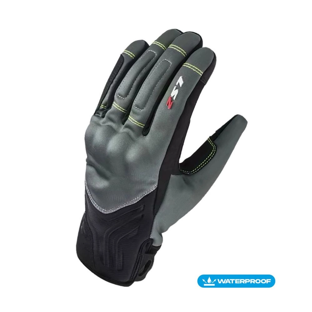 GUANTE LS2 JET II NEGRO GRIS HOMBRE