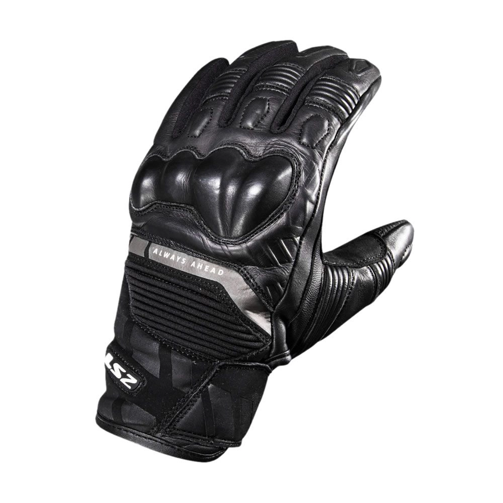 GUANTE LS2 OCTANE CUERO NEGRO WP