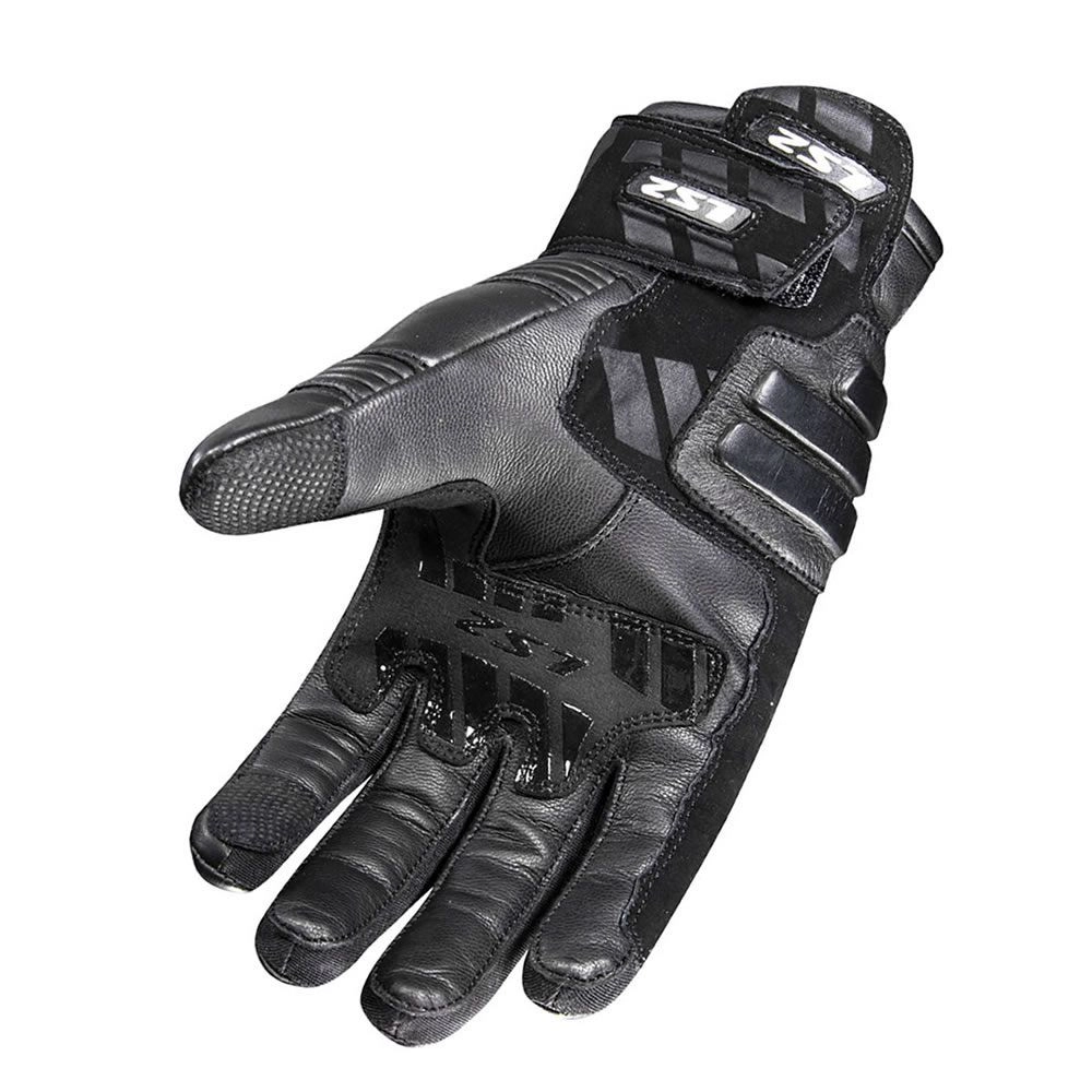 GUANTE LS2 OCTANE CUERO NEGRO WP