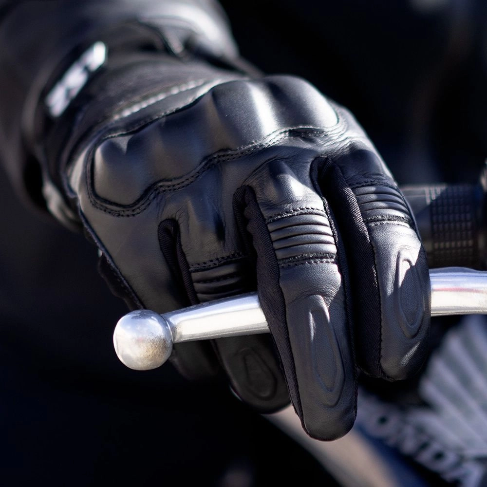 GUANTE LS2 OCTANE CUERO NEGRO WP