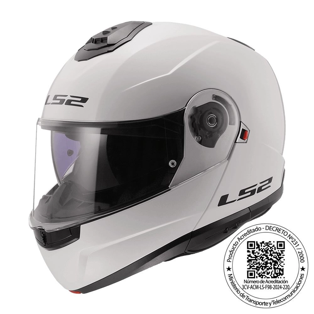CASCO LS2 FF908 STROBE II SOLID BLANCO